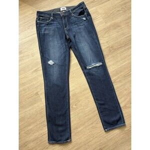 Paige Jimmy Jimmy Skinny Jeans Women’s 28 Blue Dark Wash Denim Stretch USA